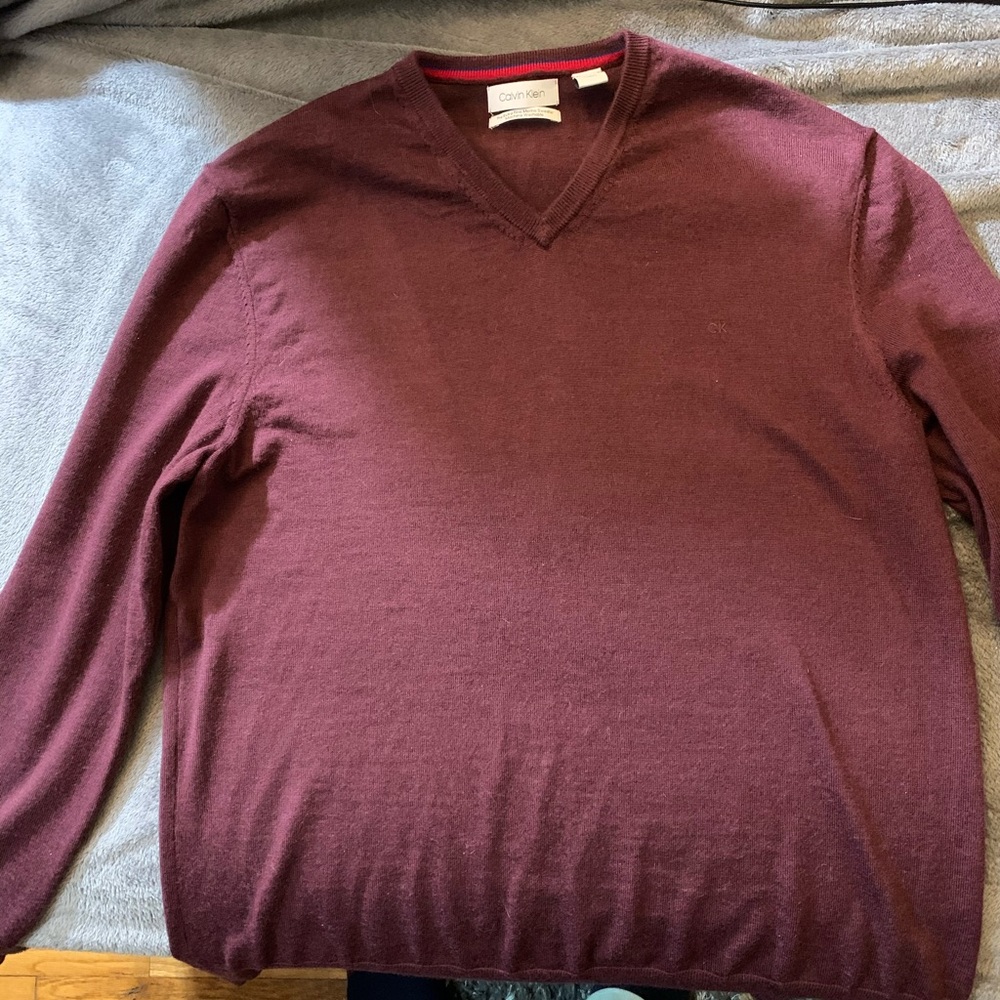 Calvin Klein Merino Wool V neck sweater